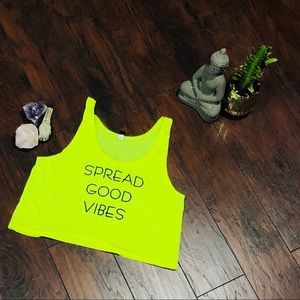 Good Vibes Crop Tank